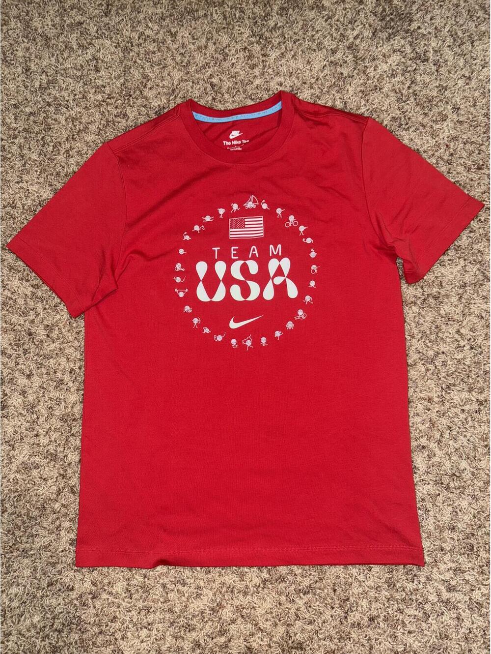 Nike Team USA Olympic Premium Essential Icon T-Shirt Sample
